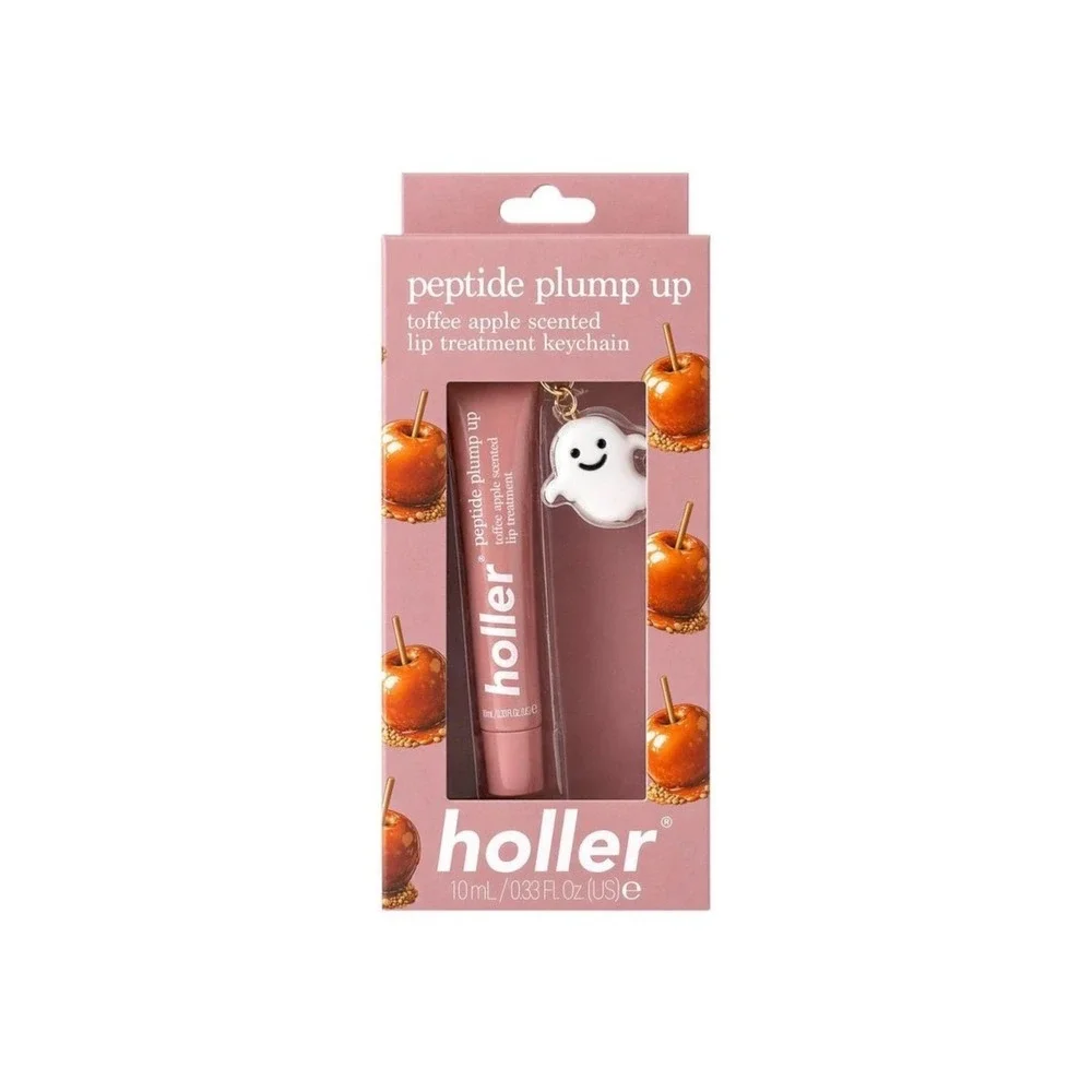 Holler Peptide Plump Up Tinted Lip Treatment Toffee Tease Ghost Keychain 10ml